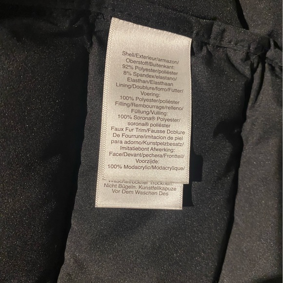 DKNY Womens Hooded Puffer Jacket Black Size Medium - Picture 11 of 11